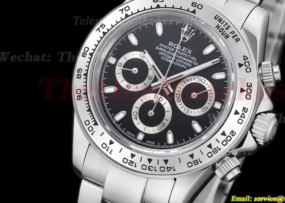 Stk SS Daytona A3836 40mm Black GDF SS 0513